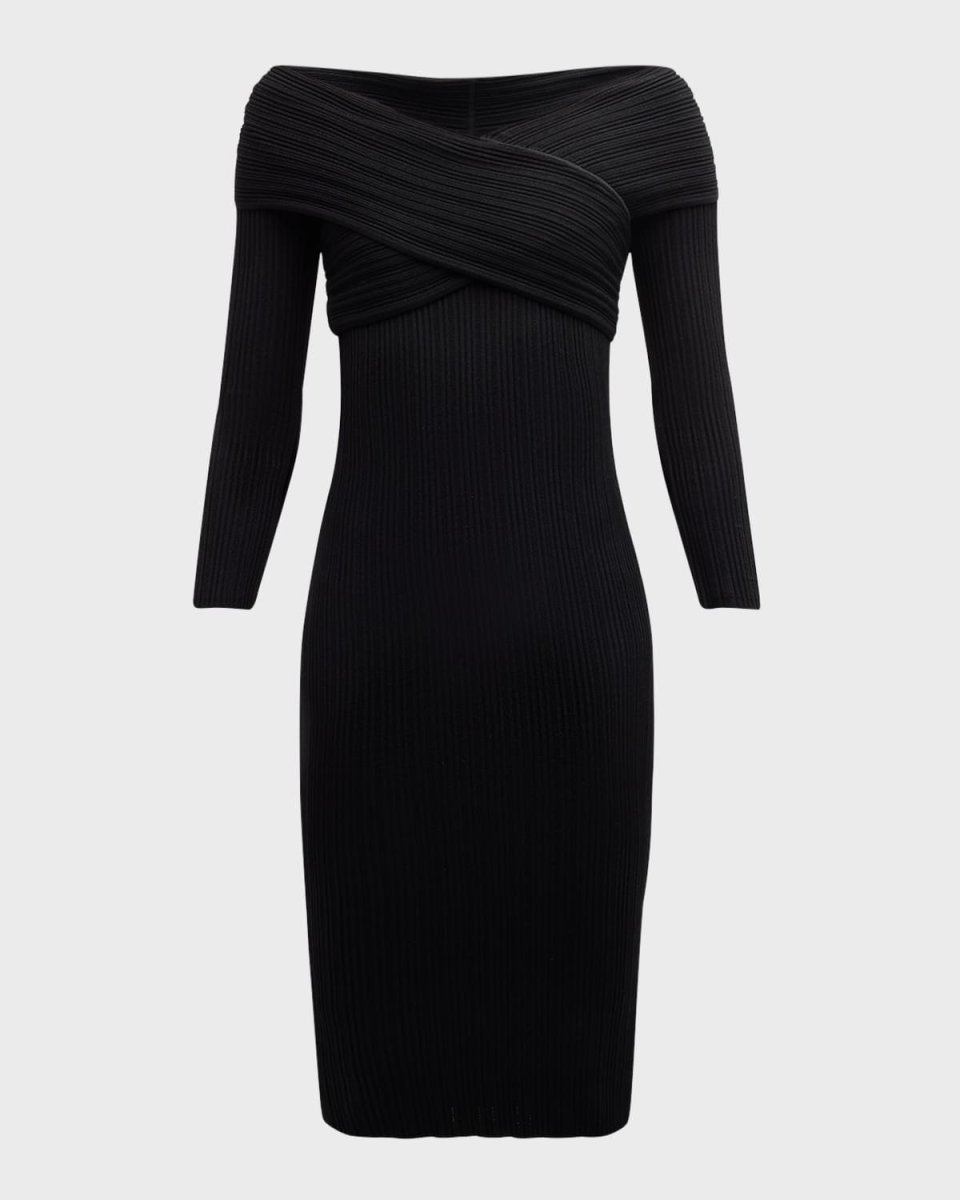 Soraya Knit Crisscross Midi Dress